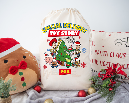 PRE-ORDER - Heat Transfers - Christmas Sack - Toy Story