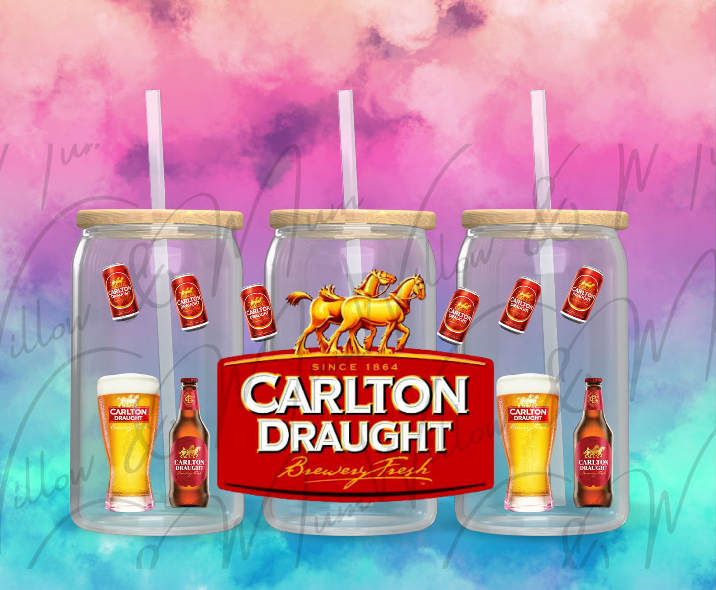 UV DTF 16OZ Wrap - Grog 12 - Carlton Draught