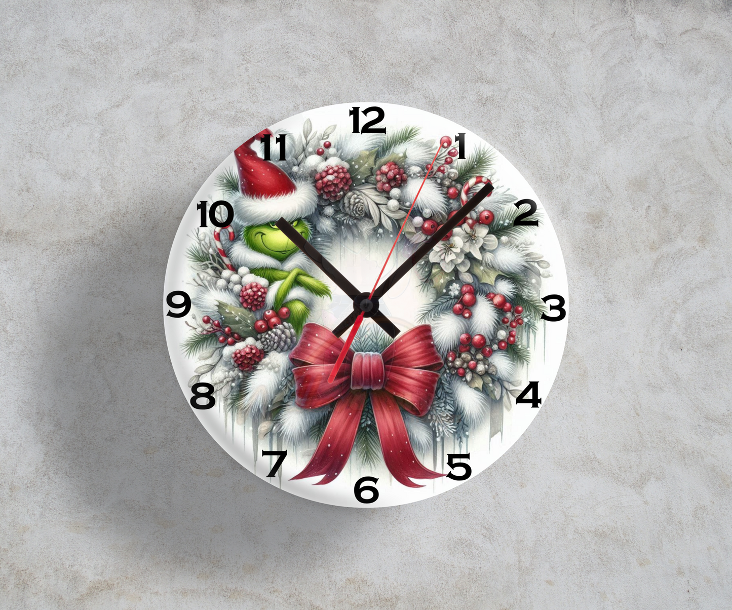 Christmas Clock |1 |  Bow