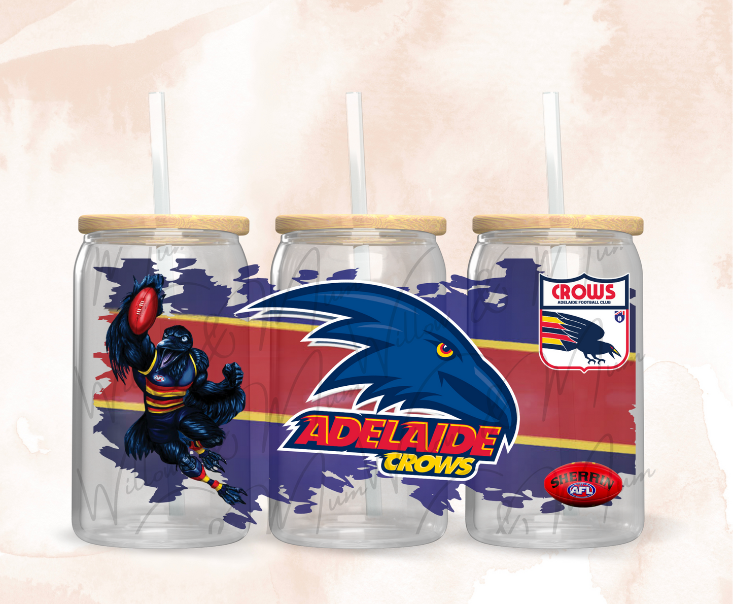 UV DTF 16OZ WRAP - Sports - Adelaide Crows