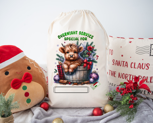 Heat Transfers - Christmas Sack - Cow |14|