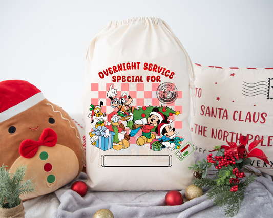 PRE-ORDER - Heat Transfers - Christmas Sack - Mickey Fam 2