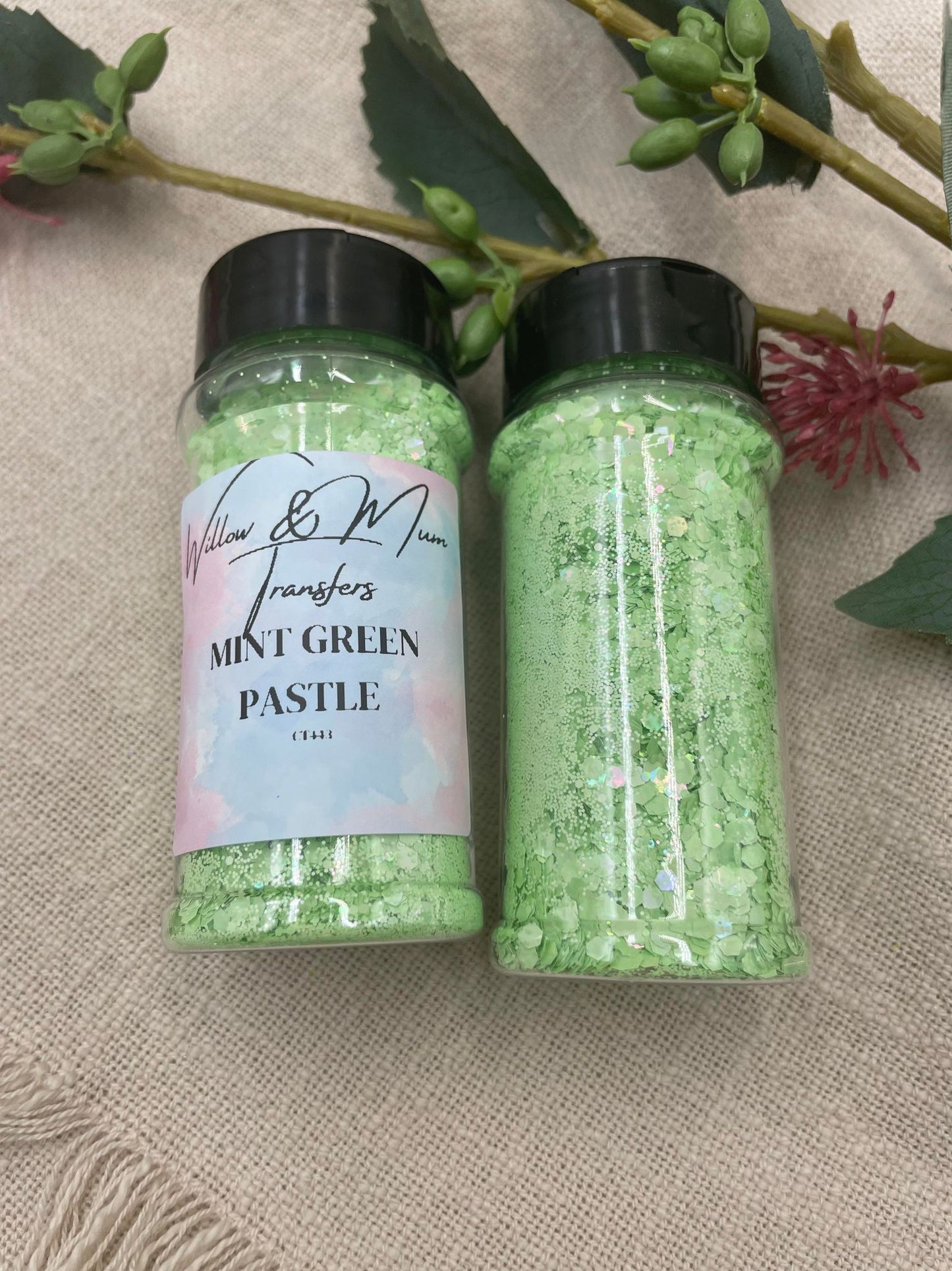 Glitter - MINT GREEN - Pastel