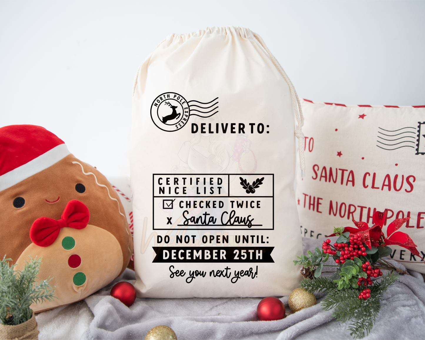 PRE-ORDER - Heat Transfers - Christmas Sack - North Pole 4