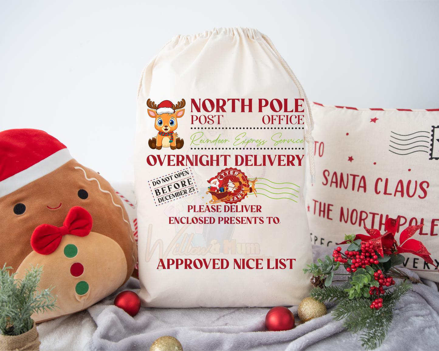 PRE-ORDER - Heat Transfers - Christmas Sack - Reindeer