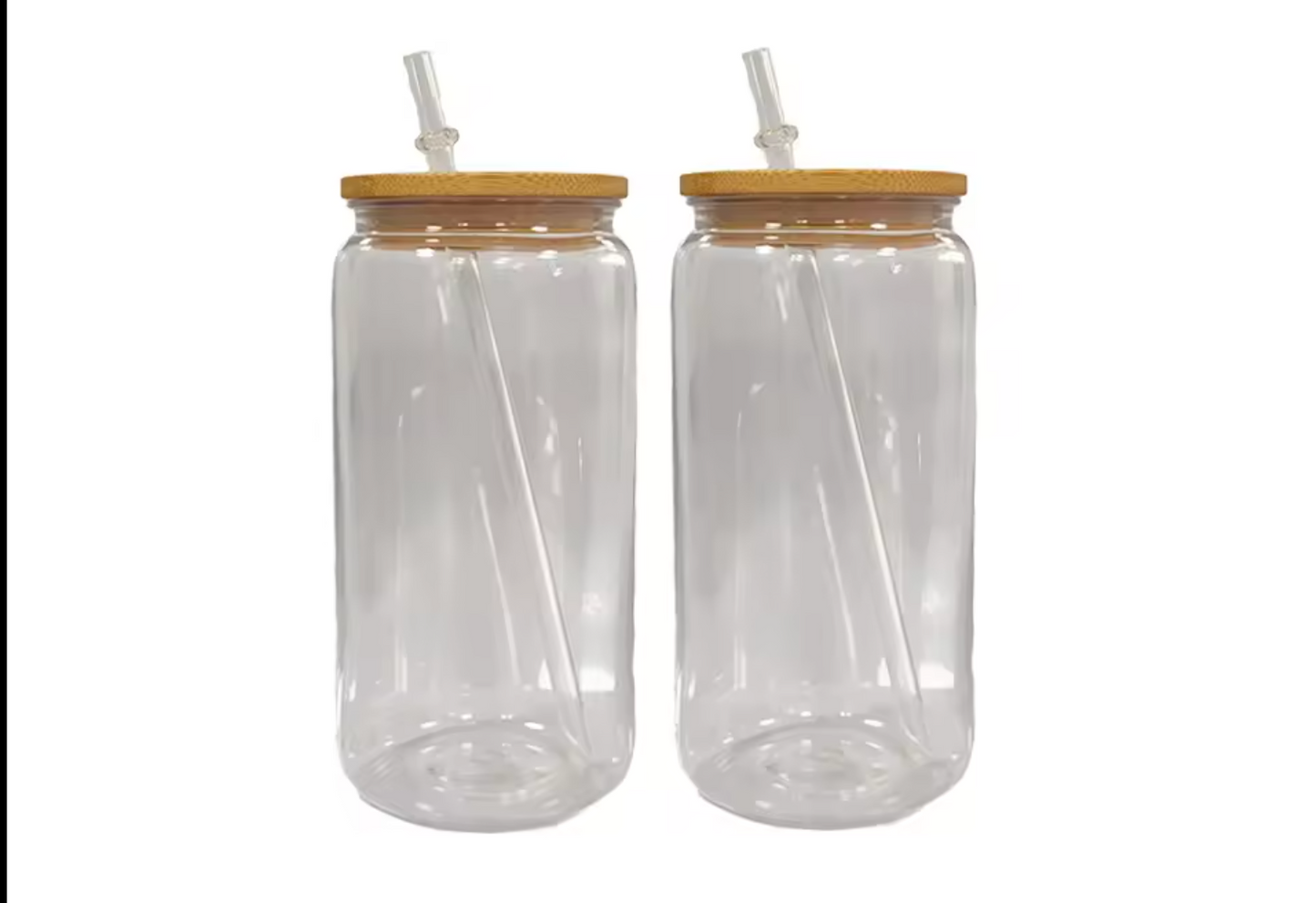 16oz Acrylic clear Libby Cup | Bamboo lid| Blanks