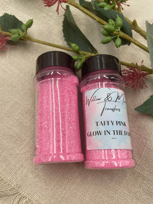 Glitter - TAFFY PINK - Glow in the dark