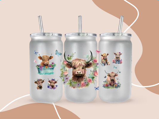 UV DTF 16OZ WRAP - Animals cows 13