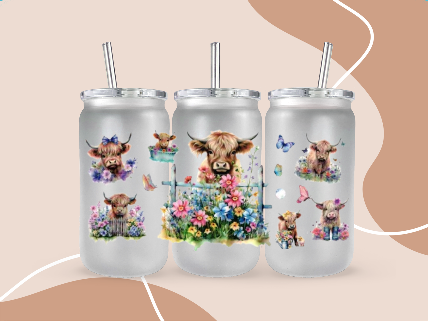 UV DTF 16OZ WRAP - Animals cows 20