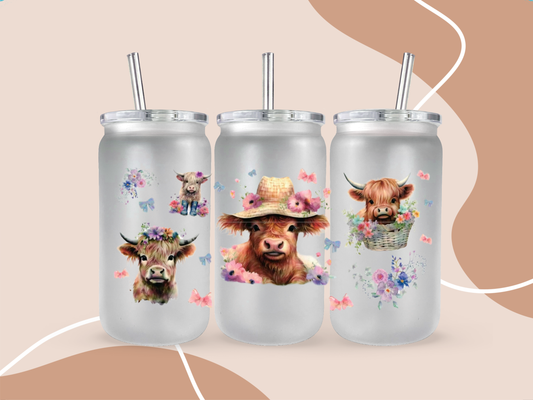 UV DTF 16OZ WRAP - Animals cows 10