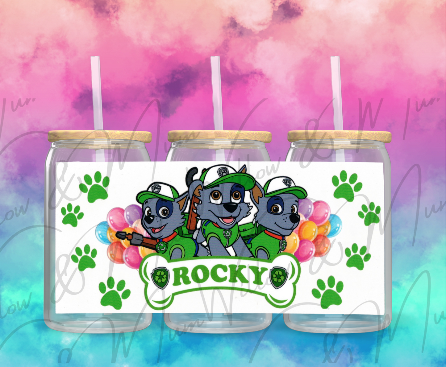 UV DTF 16OZ WRAP - KIDS 45 - Rocky Paw Patrol