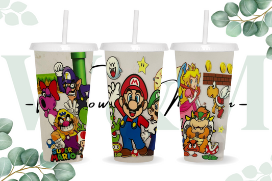 UV DTF 24OZ WRAP - 14 - super Mario