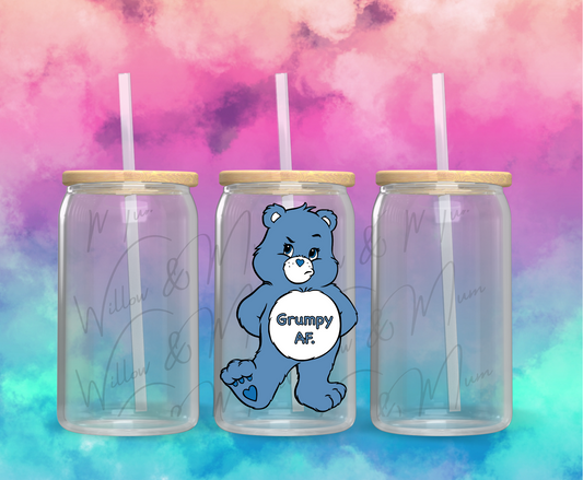 UV DTF Decals - Swear Bear - 104 - grumpy