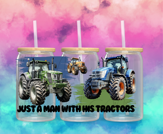 UV DTF 16OZ Wrap - Male  10 - Tractors