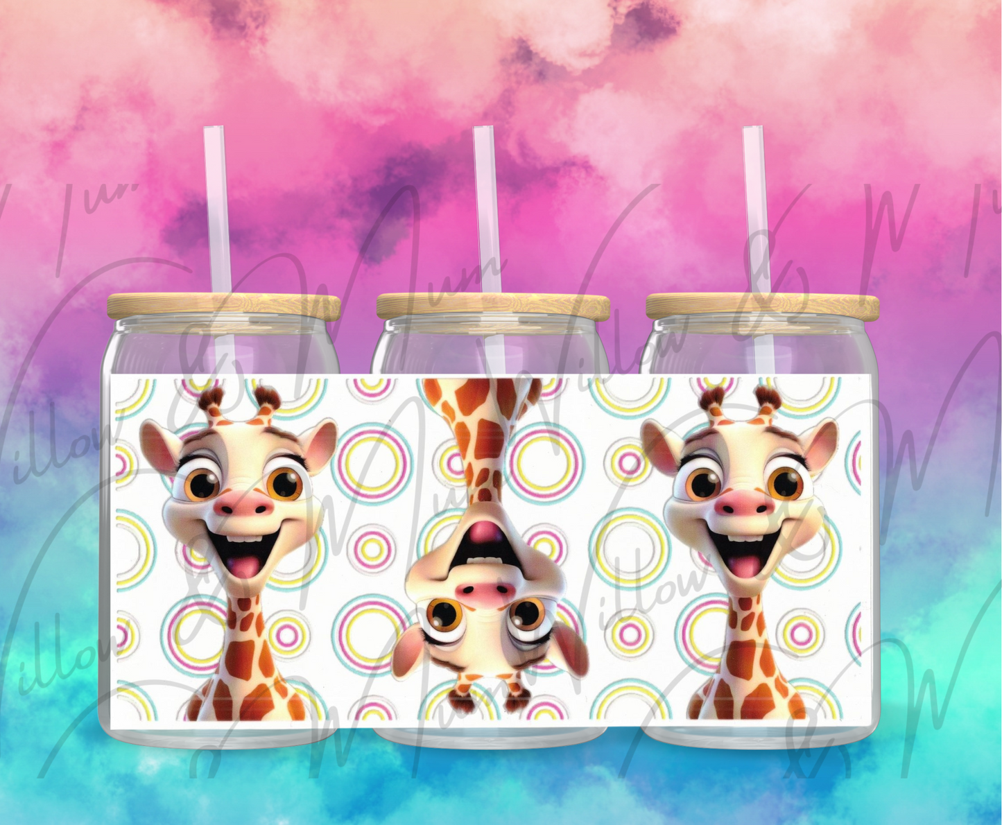 UV DTF 16OZ WRAP - ANIMALS 44 - Giraffe