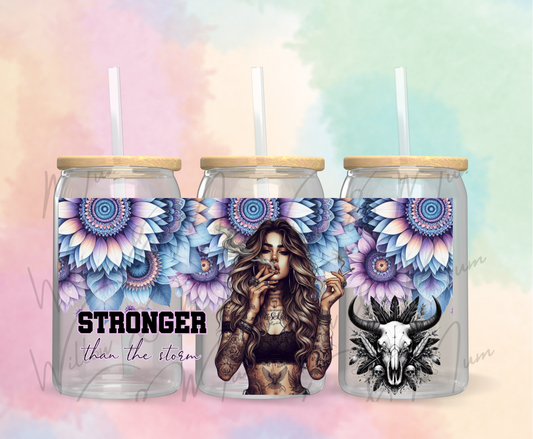 UV DTF 16OZ WRAP - Affirmation 19 - Stronger than the storm