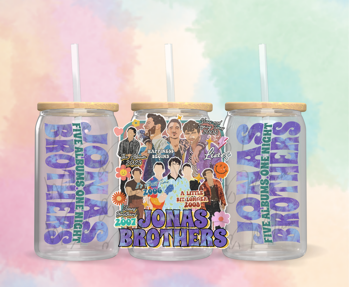 UV DTF 16OZ WRAP - music 21 - Jonas Brothers