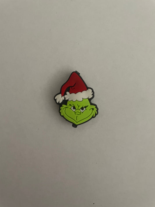 Silicone Focal Bead - 42 - GRINCH RED HAT