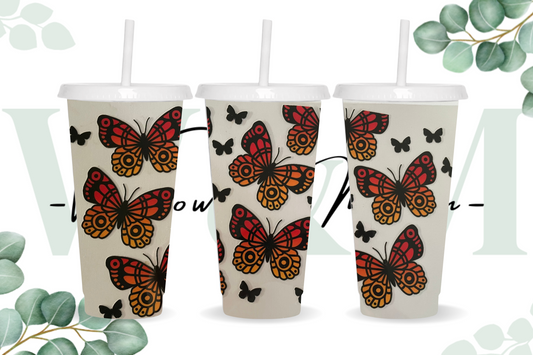 UV DTF 24OZ WRAP -17- Butterflies