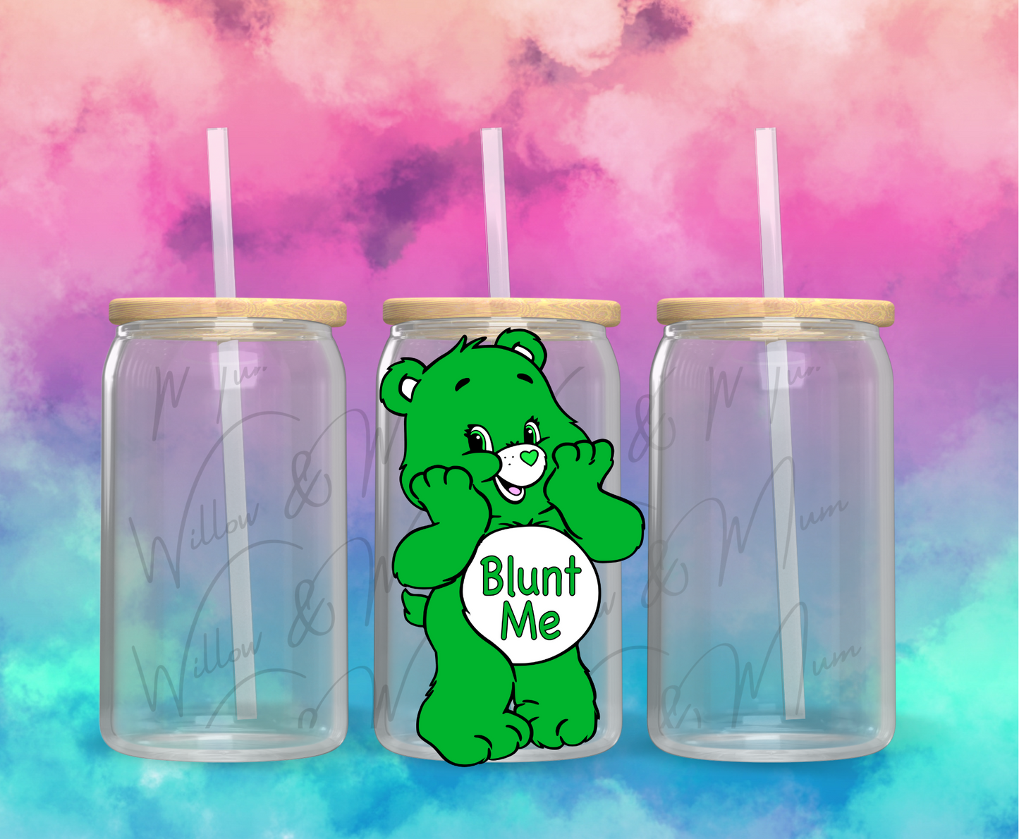 UV DTF Decals - Swear Bear - 92 blunt