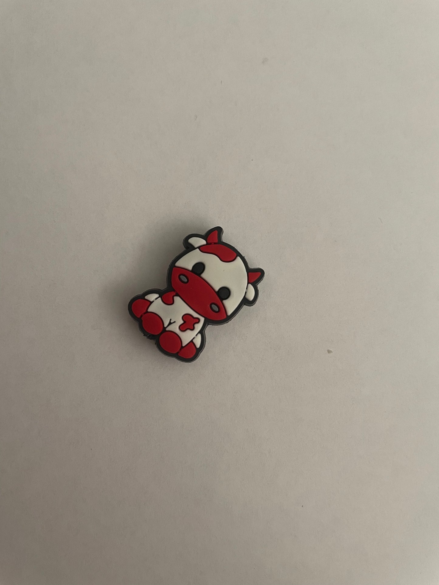 Silicone Focal Bead - RED COW 142