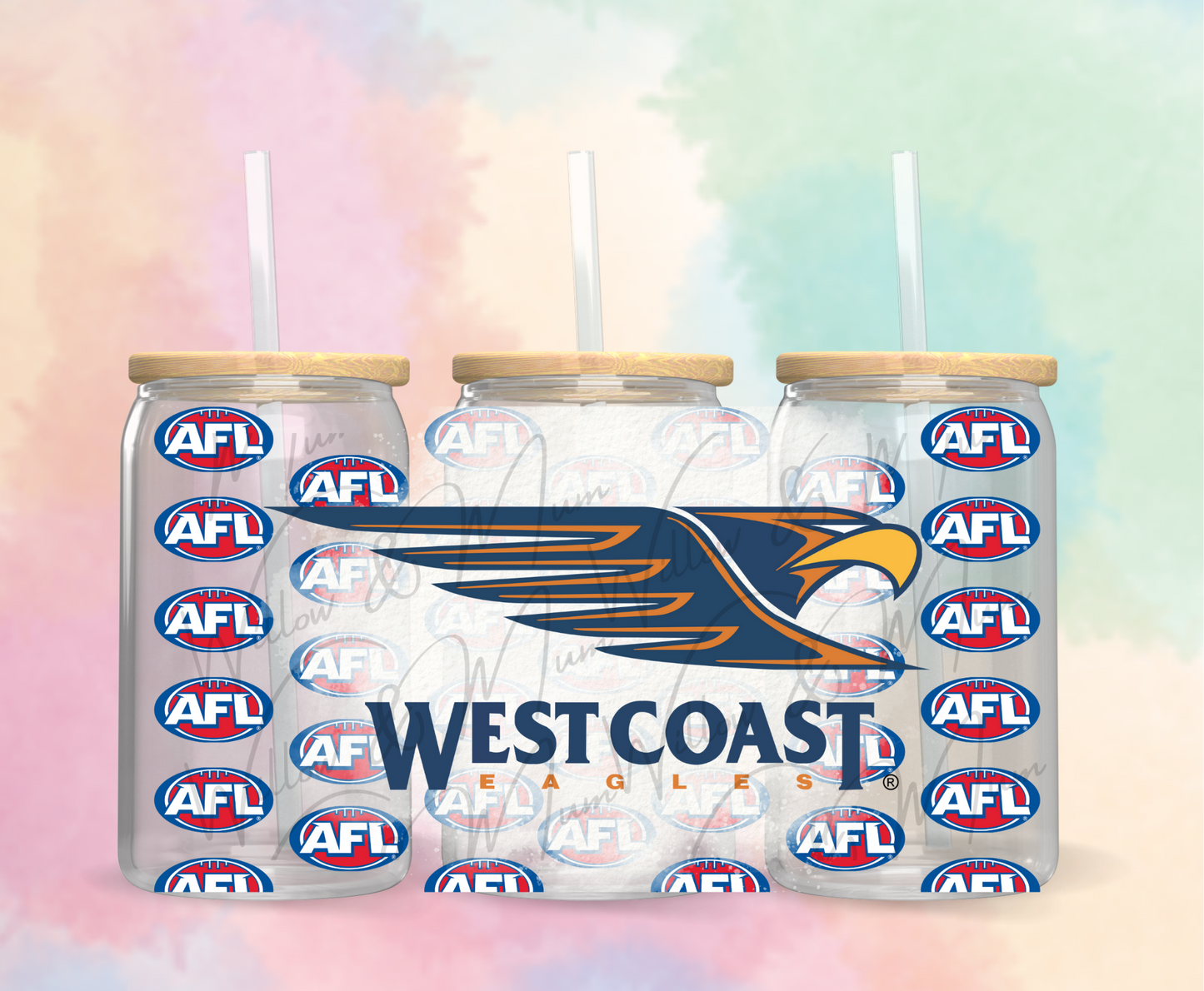 UV DTF 16OZ WRAP - AFL - EAGLES D2