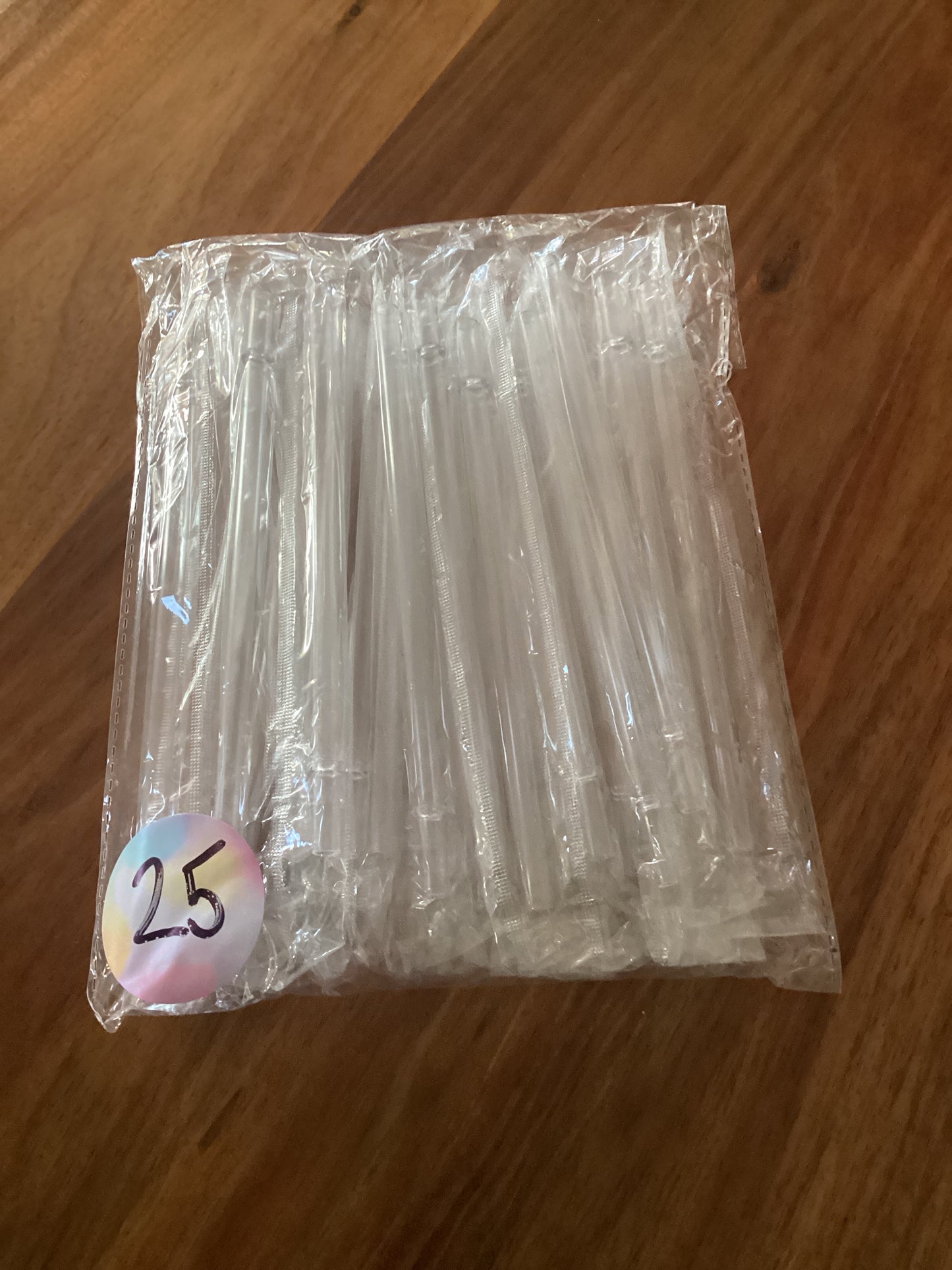 25 Pack Replacement Acrylic Libby straws - Blanks