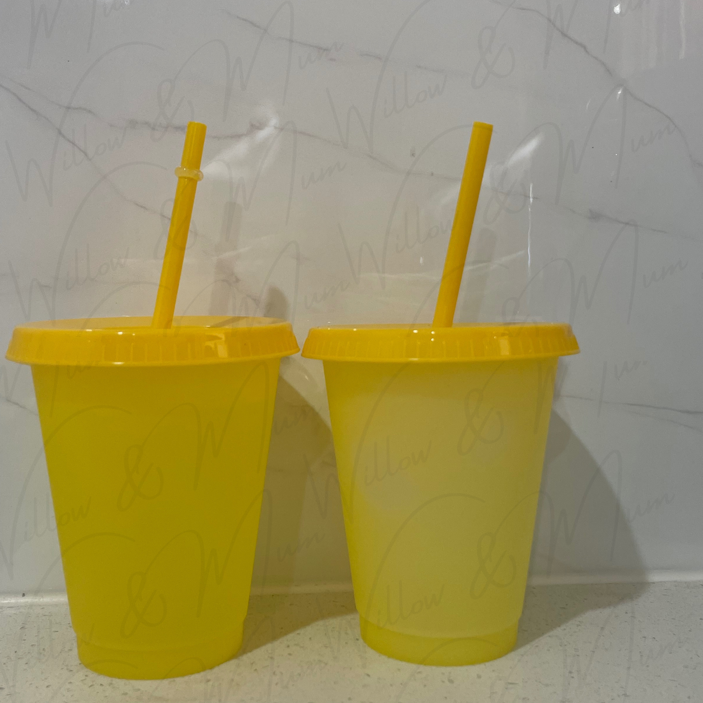 16oz | Colour Changing Cold Cup Yellow - Blanks