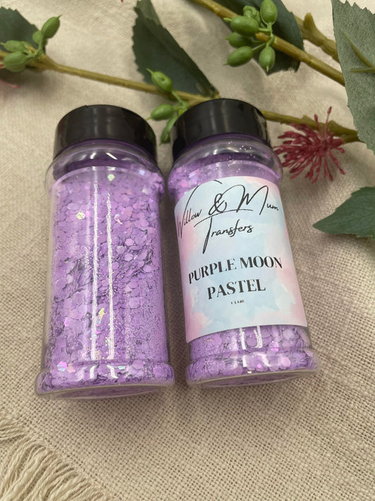 Glitter - PURPLE MOON - Pastel