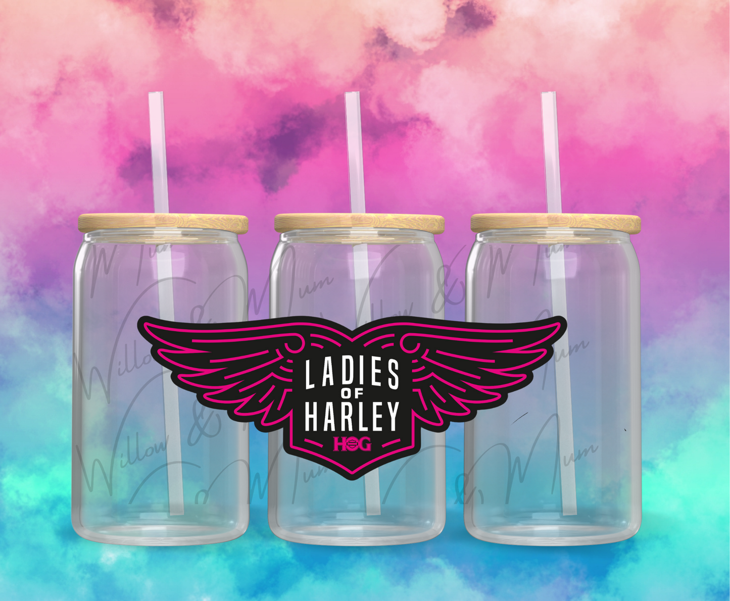 UV DTF Decals - 116 - Ladies of Harley