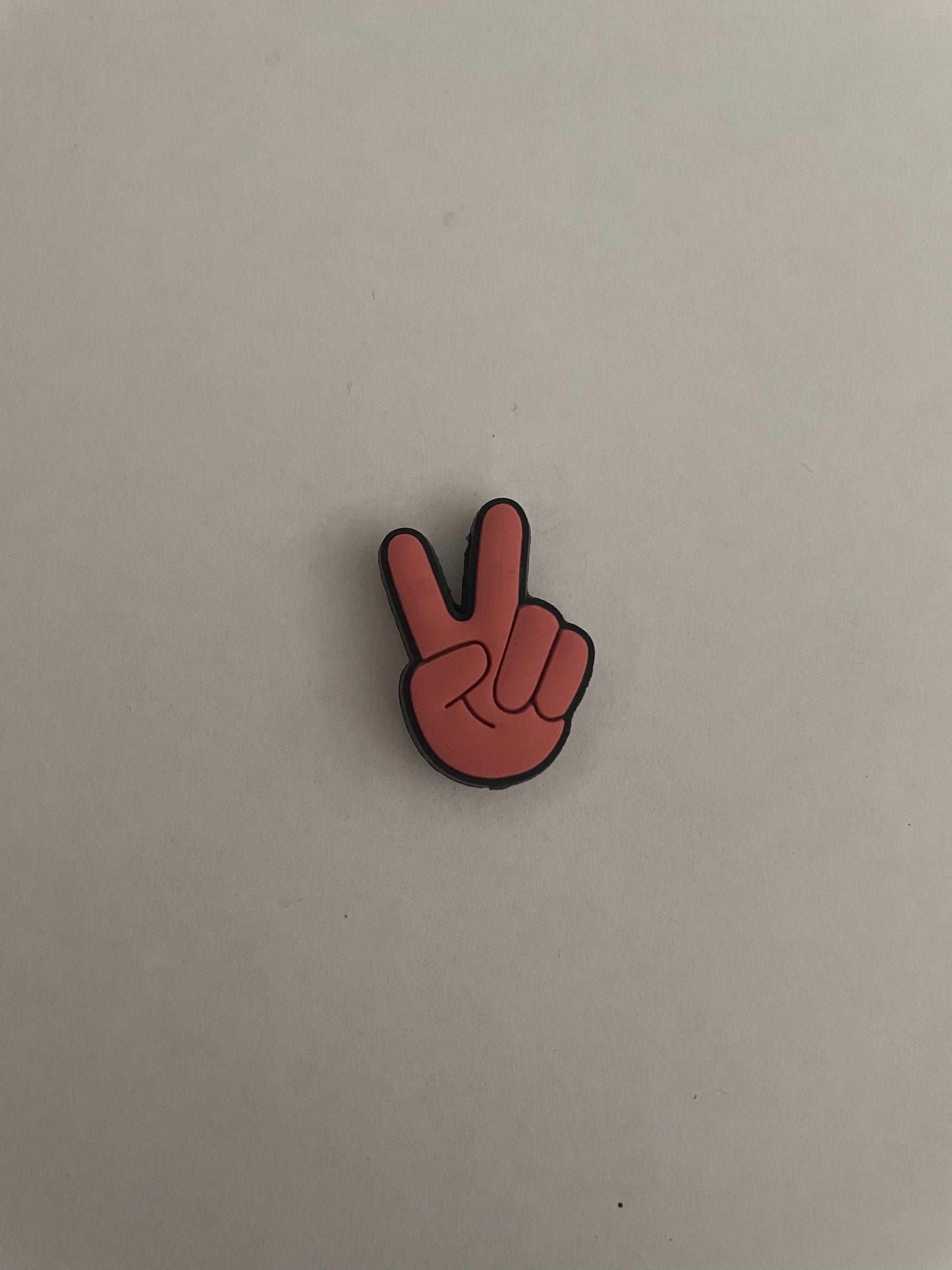 Silicone Focal Bead - peace hand 157