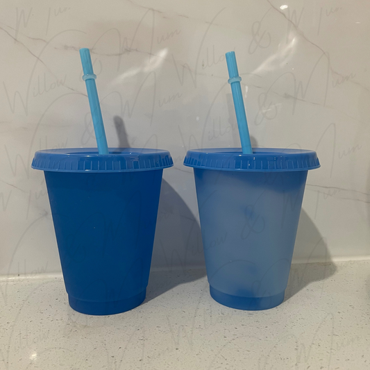 16oz | Colour Changing Cold Cup Blue - Blanks