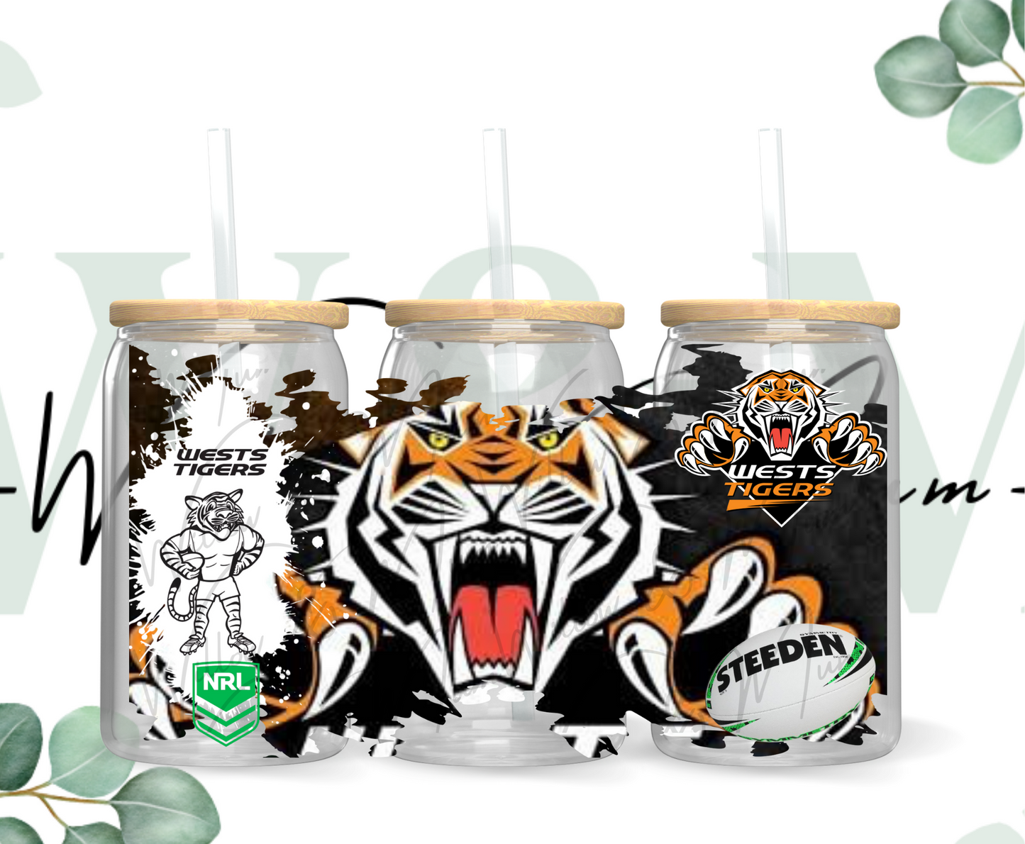 UV DTF 16OZ WRAP - NRL - Tigers