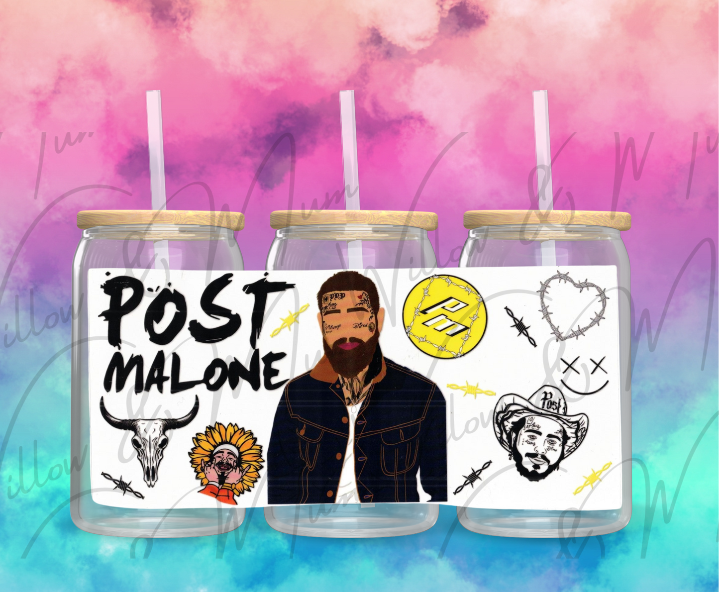 UV DTF 16OZ WRAP - Music 24 - Post Malone