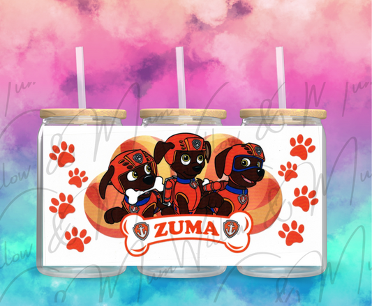 UV DTF 16OZ WRAP - KIDS 48 - Zuma Paw Patrol