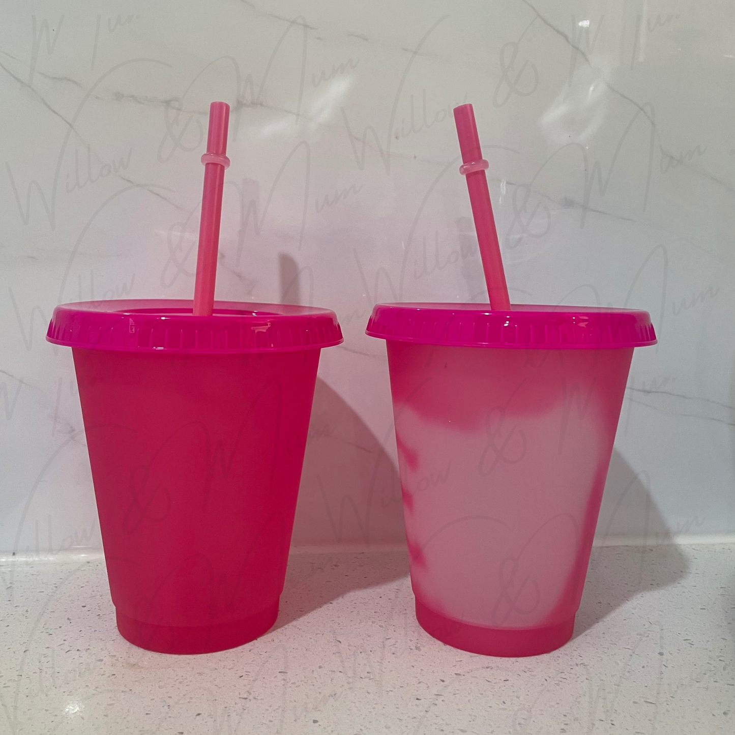 16oz | Colour Changing Cold Cup Hot Pink - Blanks